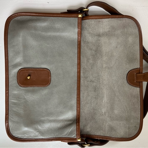 ICONIC Vintage Ghurka Original No 37 The Spectator Bag - grey and brown leather - Picture 5 of 16